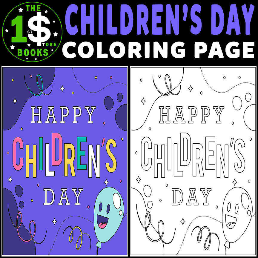 World Children's Day | Universal Child | National Children's Day Coloring Sheet
