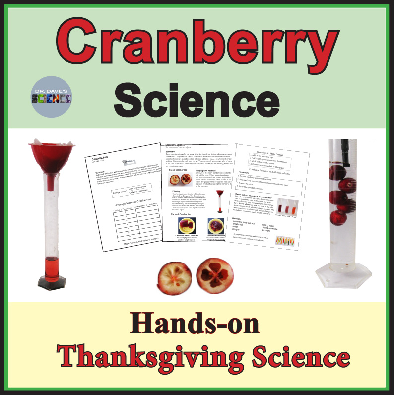 Cranberry Science and Thanksgiving Science Activities