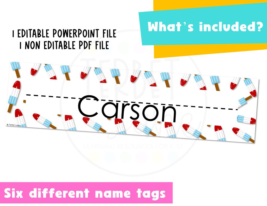 Four Seasons Editable Desk Name Tags - Made By Teachers