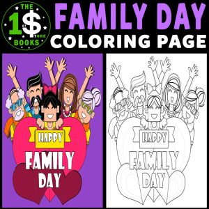 International Family Day | National Family Day Holiday Coloring Sheet