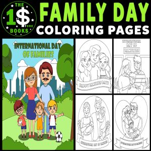 International Family Day | National Family Day Holiday Coloring Sheets