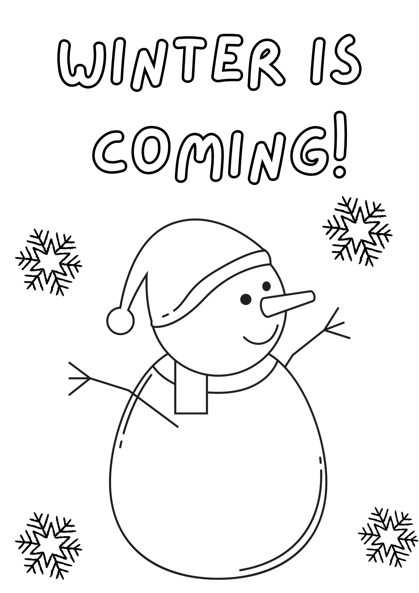 "Winter Coloring Fun for Kids"