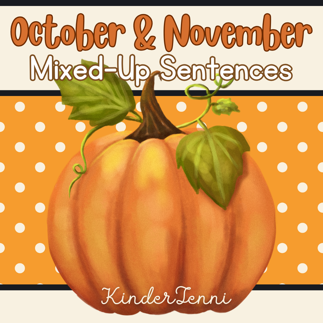 October and November Fall Scrambled Sentences