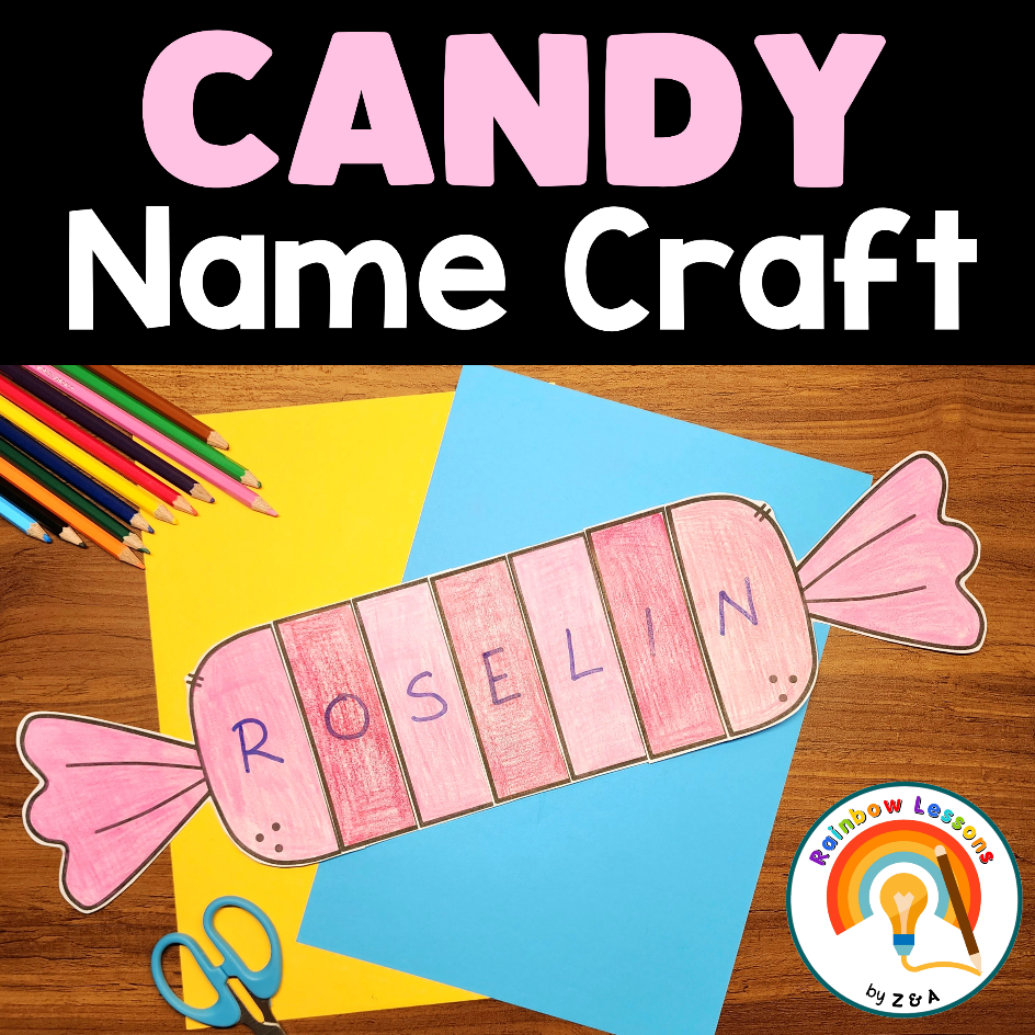 Name Activity | Name Crafts | Candy Craft | Name Craftivity | Name Practice