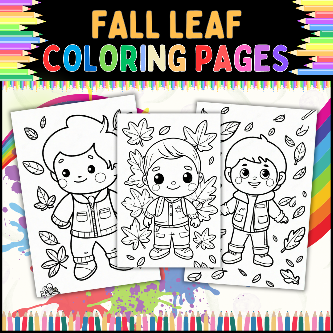 Fall Leaf Coloring Pages: Beautiful Autumn Leaves for Kids and Adults to Color