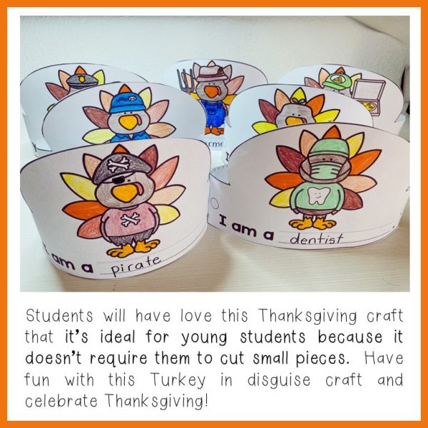 Turkey in disguise writing and craft | Thanksgiving hats | Made By Teachers