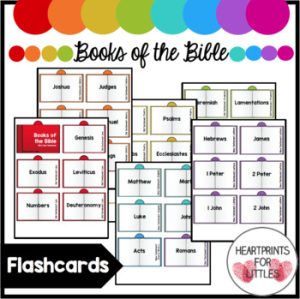 Books of the Bible Flashcards, Old and New Testament, 66 Books, Bible ...