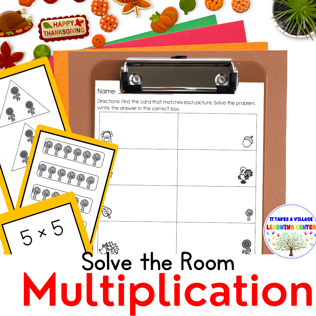 Thanksgiving Multiplication - Solve The Room