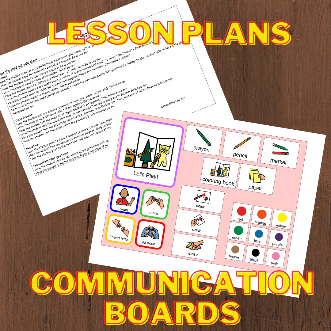 Play-Based Learning Communication Boards & Lessons | Made By Teachers