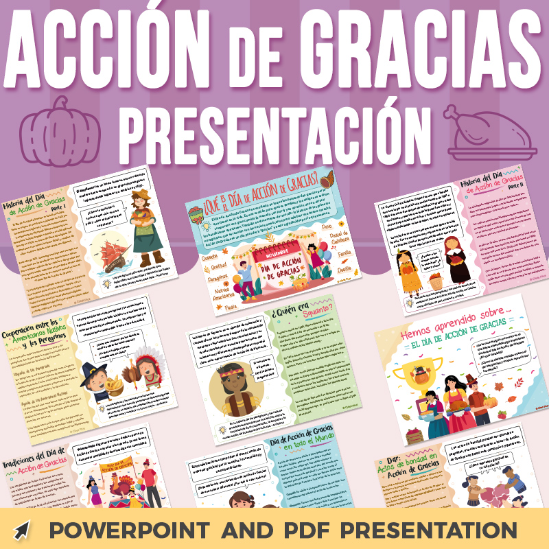 Día de Acción de Gracias Presentación PowerPoint | Discussion and Reflection Q's