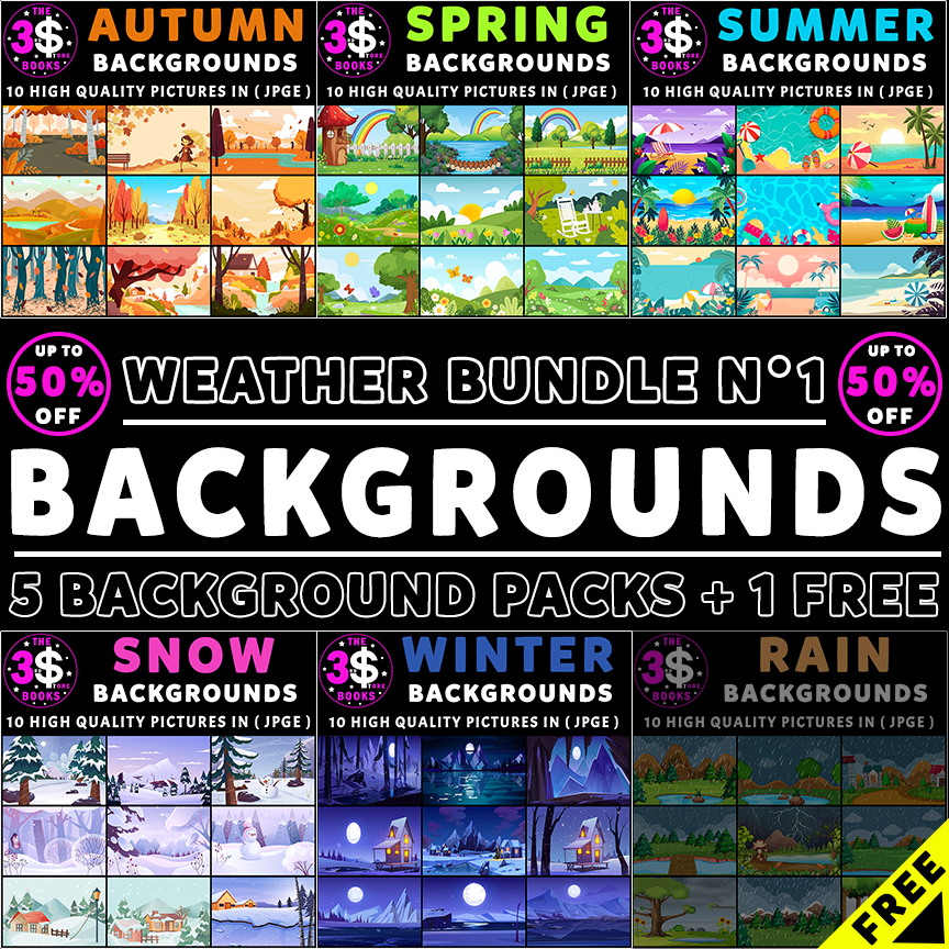 Weather Backgrounds Bundle N° 1 - 60 Pictures