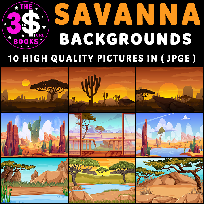 Savanna Backgrounds - 1O Pictures