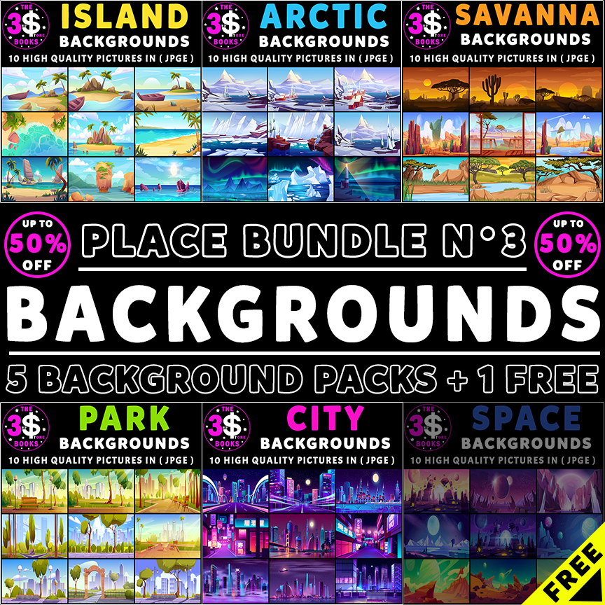 Place Backgrounds Bundle N° 3 - 60 Pictures