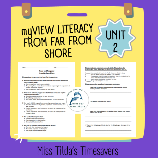 from Far from Shore - Read and Respond myView Literacy 5 - Made By Teachers