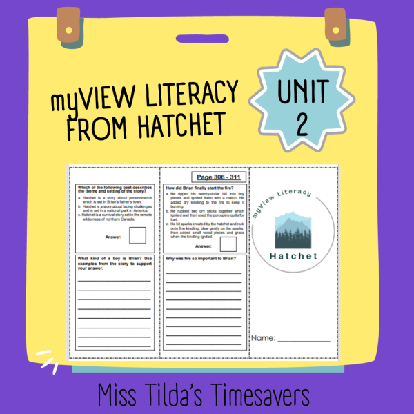 from Hatchet - myView Literacy 5 - Made By Teachers