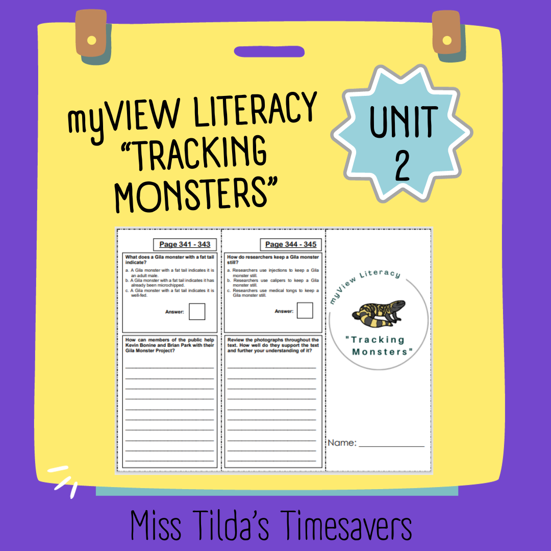 "Tracking Monsters" - myView Literacy 5
