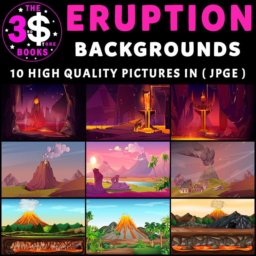 Volcanic Eruption Backgrounds - 1O Pictures