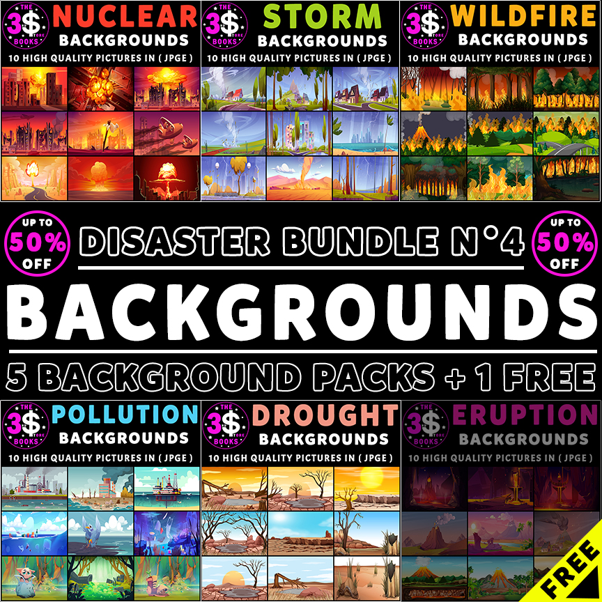 Disaster Backgrounds Bundle N° 4 - 60 Pictures