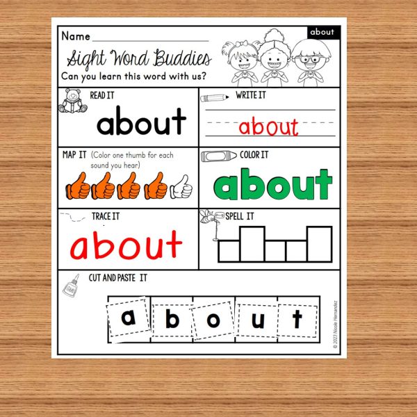 Sight Word Practice | Fry Words 1-300 | No Prep Worksheets BUNDLE ...