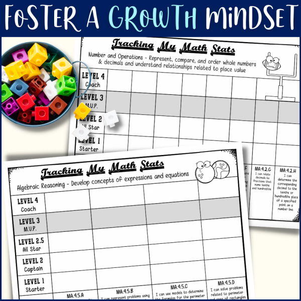 Math Student Data Tracking Sheets for 4th Grade TEKS - Sports Themed ...