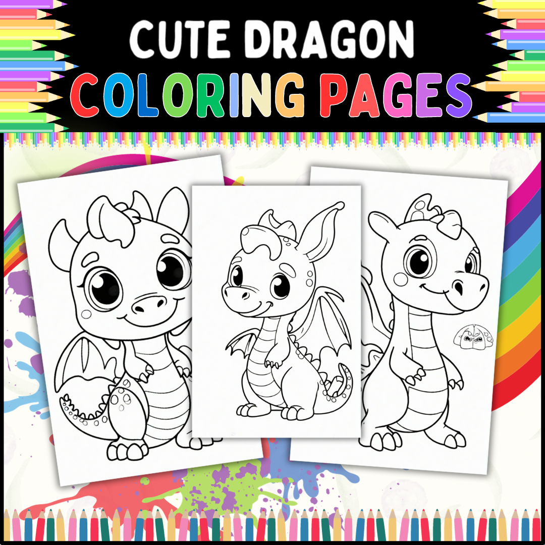 Dragon Coloring Pages for Kids: A Magical Coloring Book for Kids of All Ages