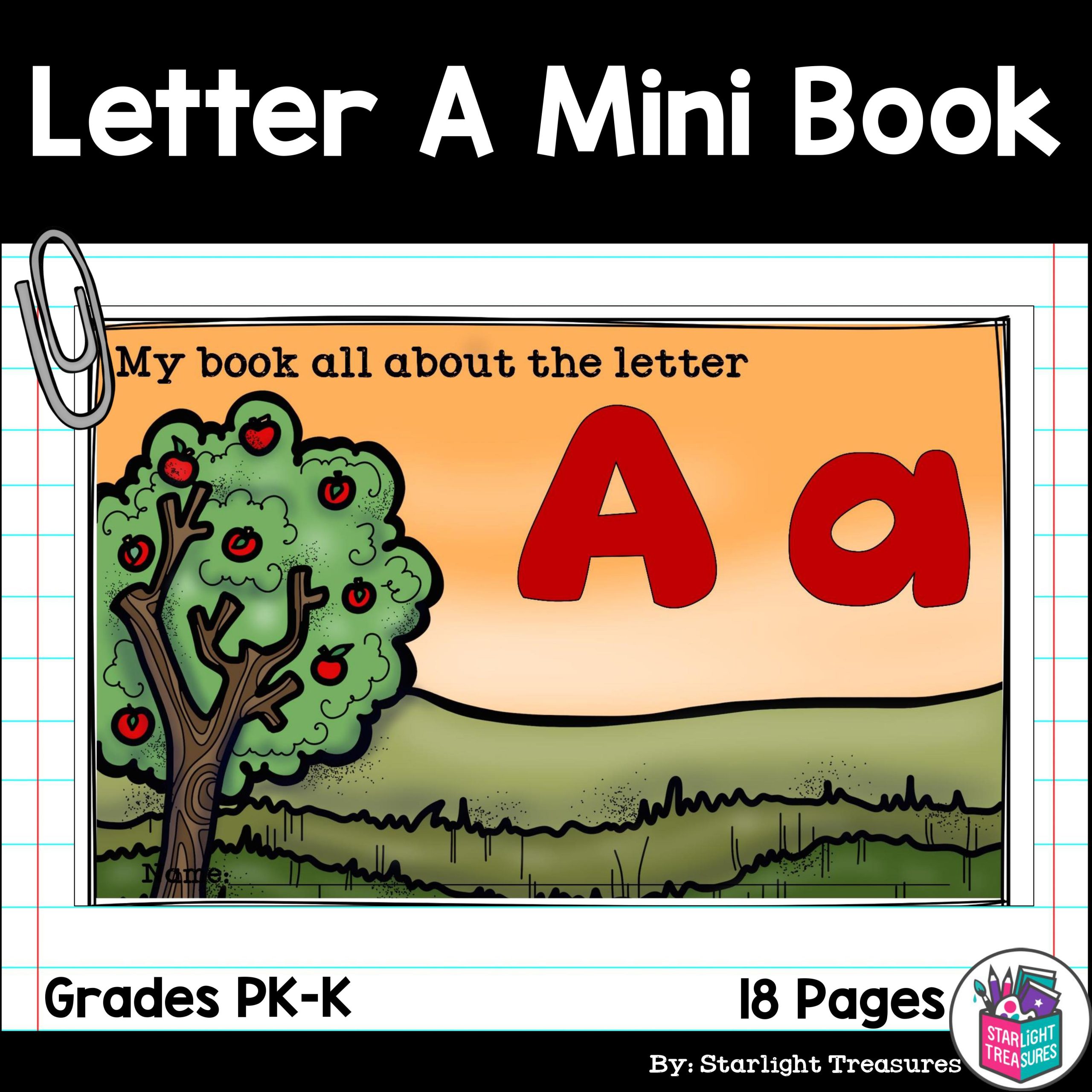 Alphabet Letter of the Week: The Letter A Mini Book