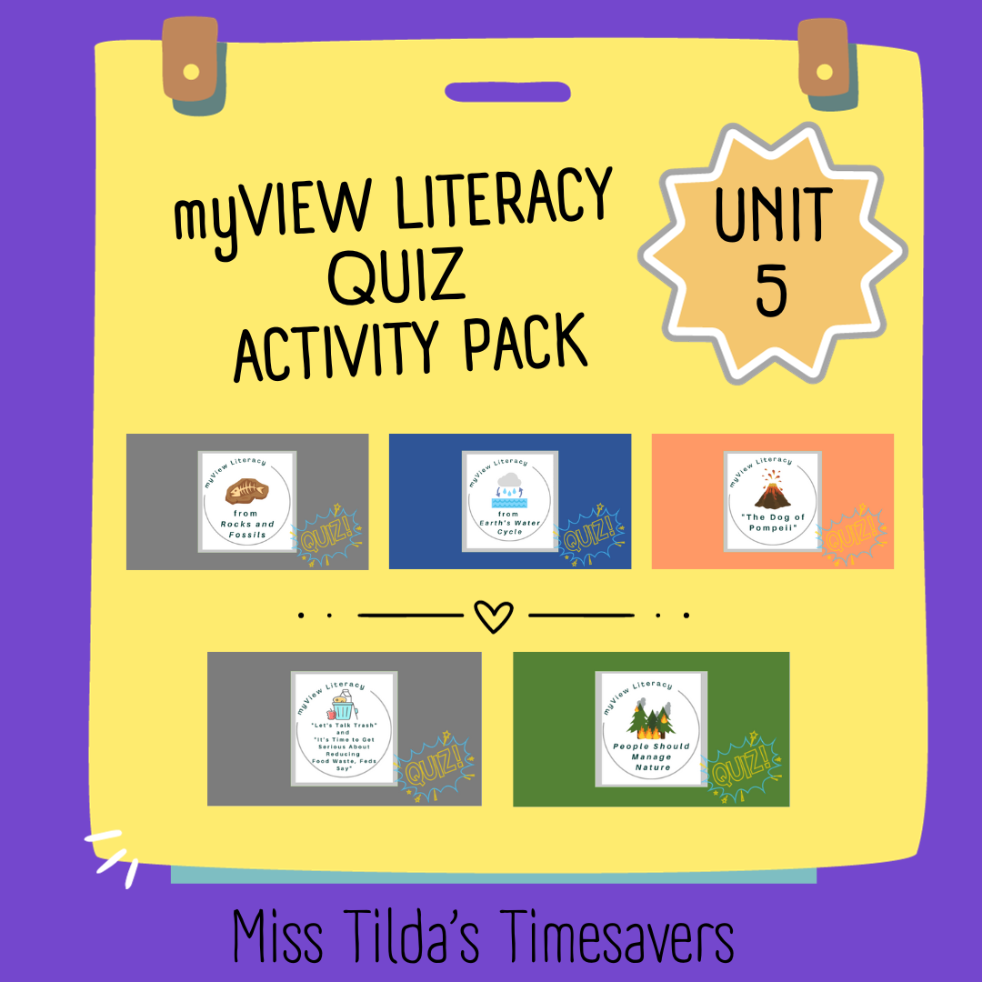 myView Literacy 5 Quiz: Unit 5