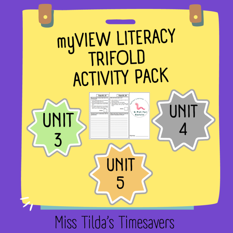 myView Literacy 5.2 Activity Pack - Made By Teachers