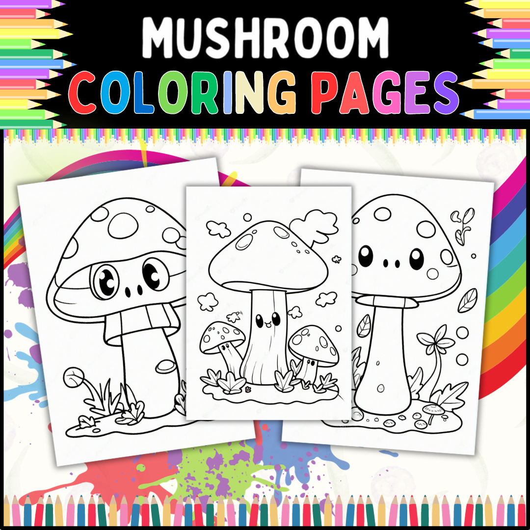Mushroom Coloring Page: A Fun and Relaxing Activity for People of All Ages