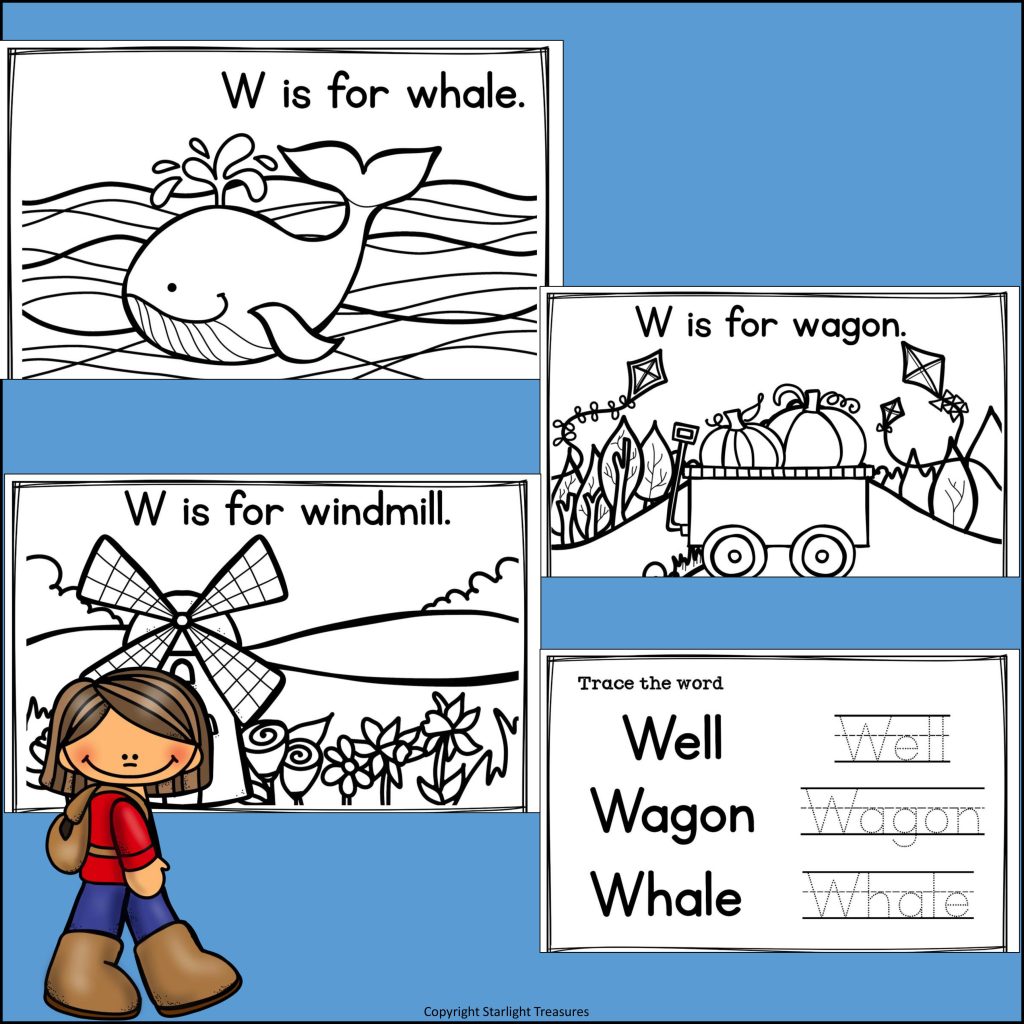 Alphabet Letter of the Week: The Letter W Mini Book - Made By Teachers