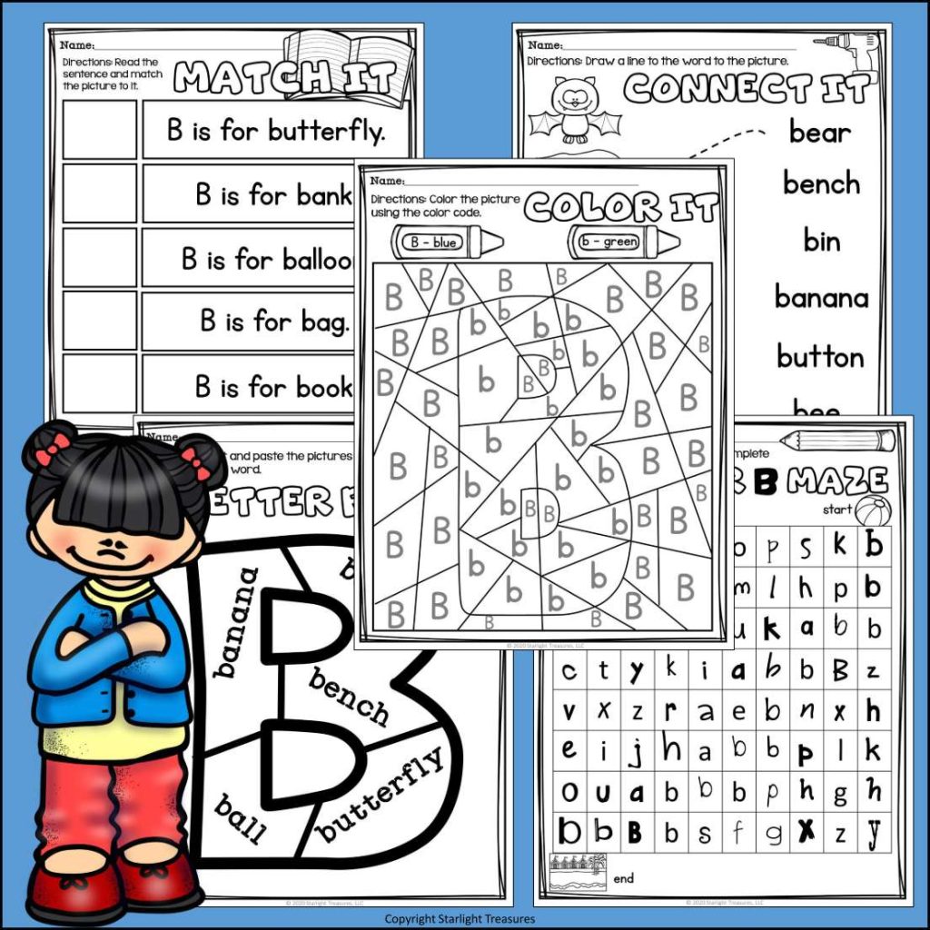 Alphabet Letter of the Week Worksheets for Early Readers - Letter B ...