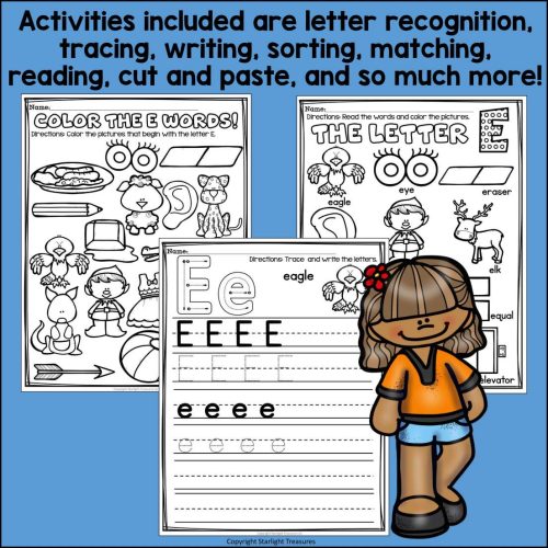Alphabet Letter of the Week Worksheets for Early Readers - Letter E ...
