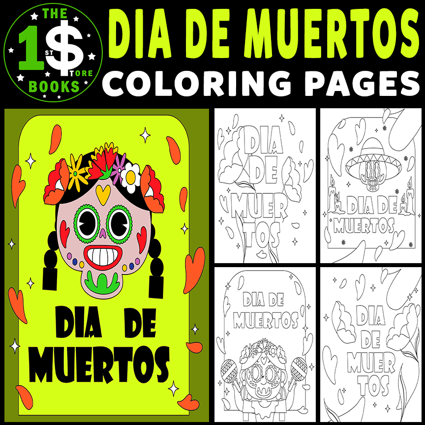 Día De Los Muertos Coloring Pages | Day Of The Dead Holiday Coloring Sheets