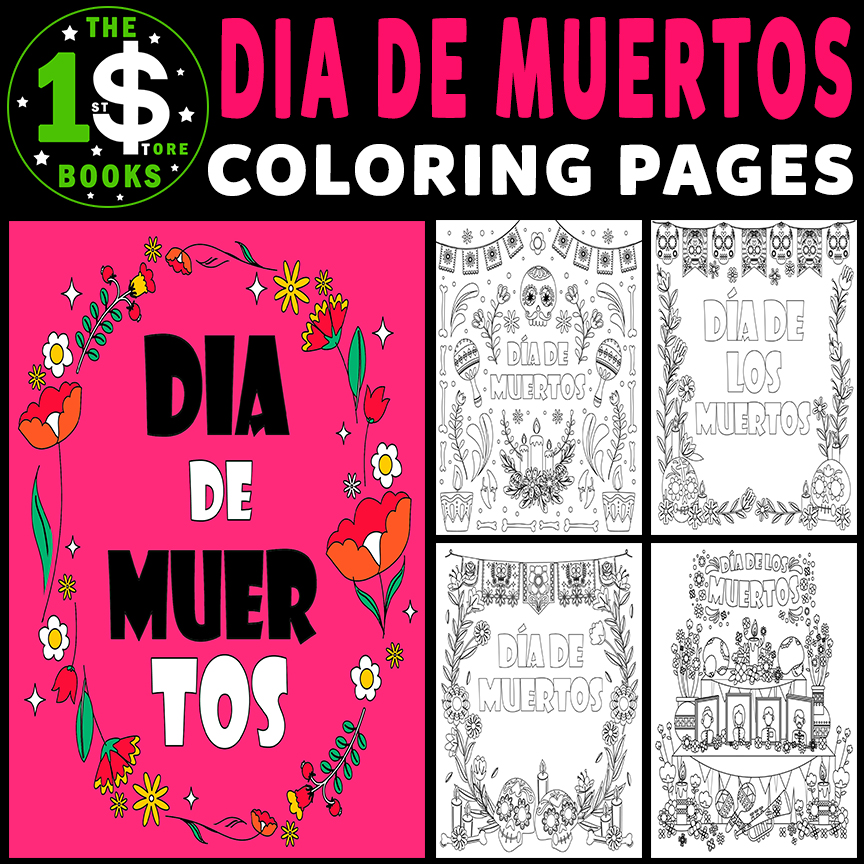 Día De Los Muertos Coloring Pages | Day Of The Dead Holiday Coloring Sheets