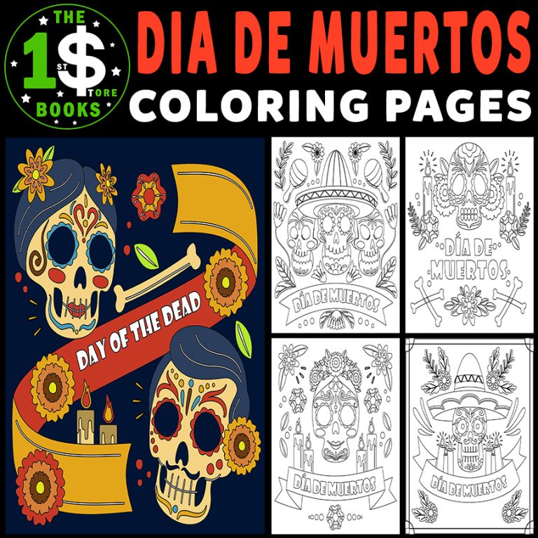 Día De Los Muertos Coloring Pages | Day Of The Dead Holiday Coloring ...