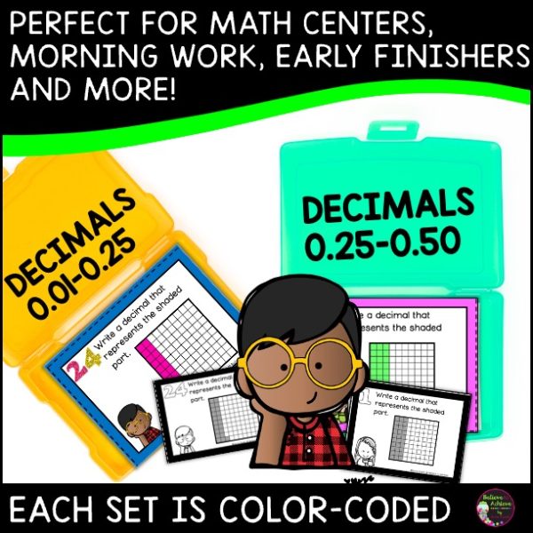 Decimals Identifying Decimals Task Cards - Made By Teachers