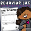 Behavior Chart for Daily & Weekly Parent Communication | Behavior Log ...