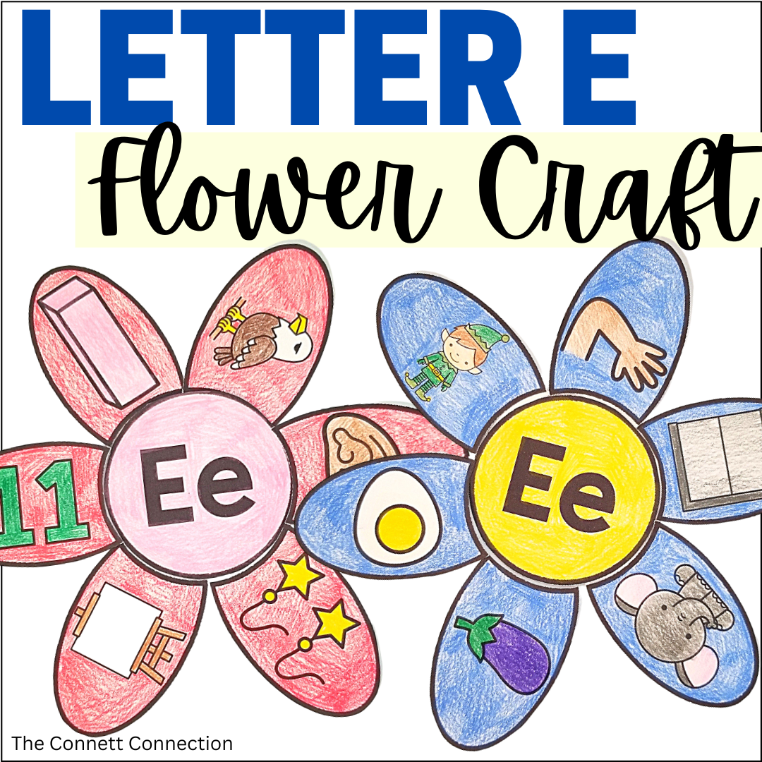 Letter E Flower Craft - A Letter Recognition Craft