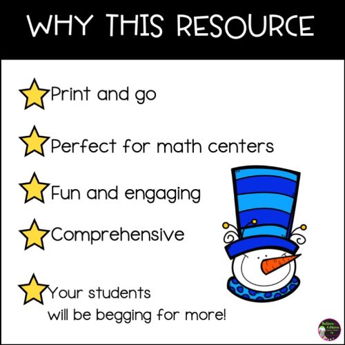 Telling Time to Nearest Hour and Half-hour Task Cards | Winter Theme ...