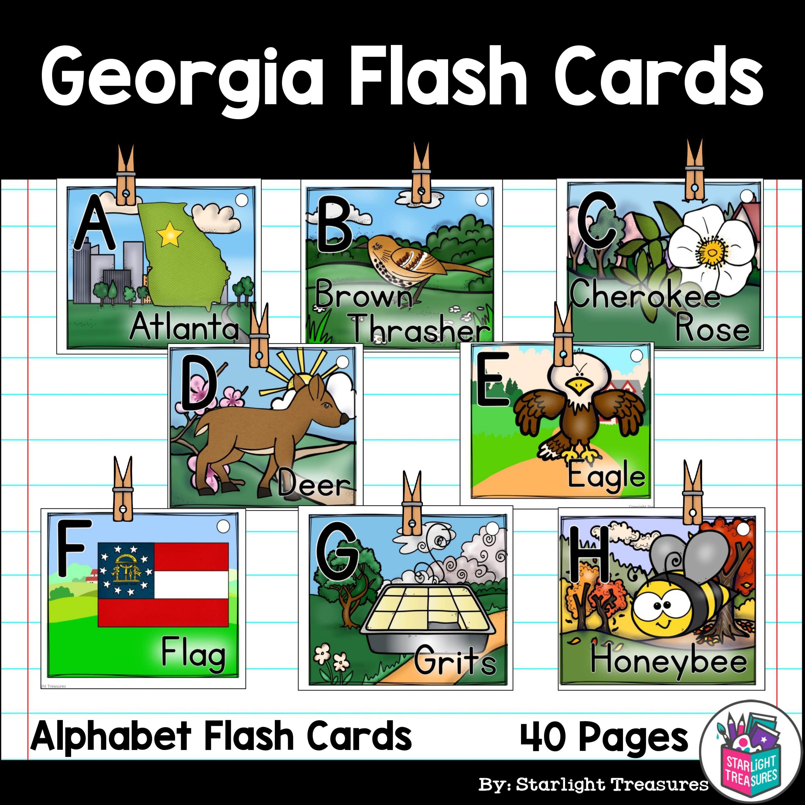 Alphabet Flash Cards for Early Readers - State of Georgia