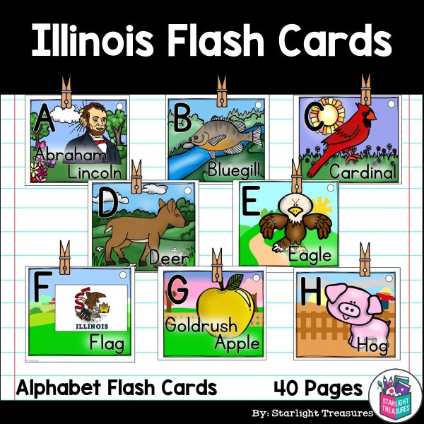 Alphabet Flash Cards for Early Readers - State of Illinois | Made By ...