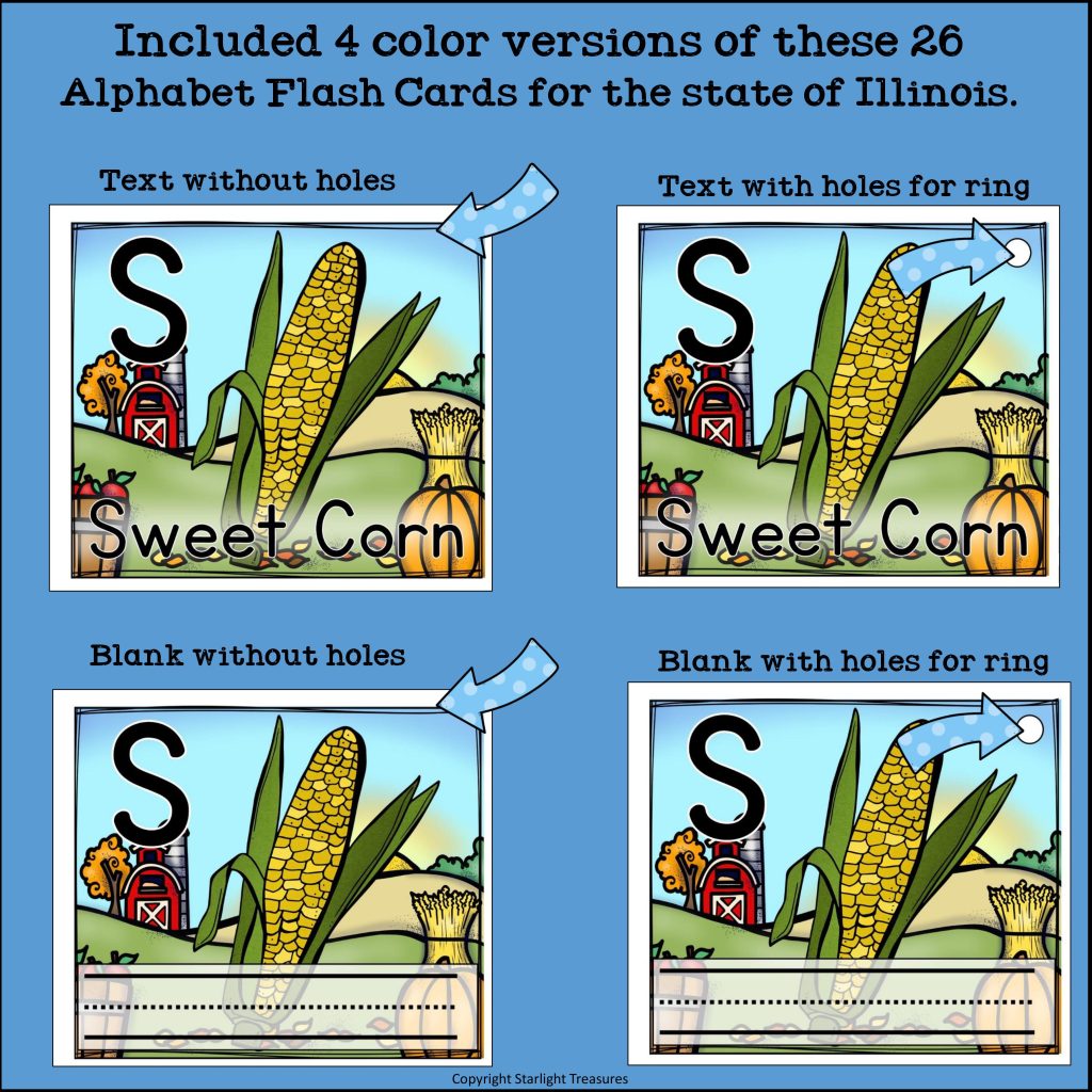 Alphabet Flash Cards for Early Readers - State of Illinois | Made By ...