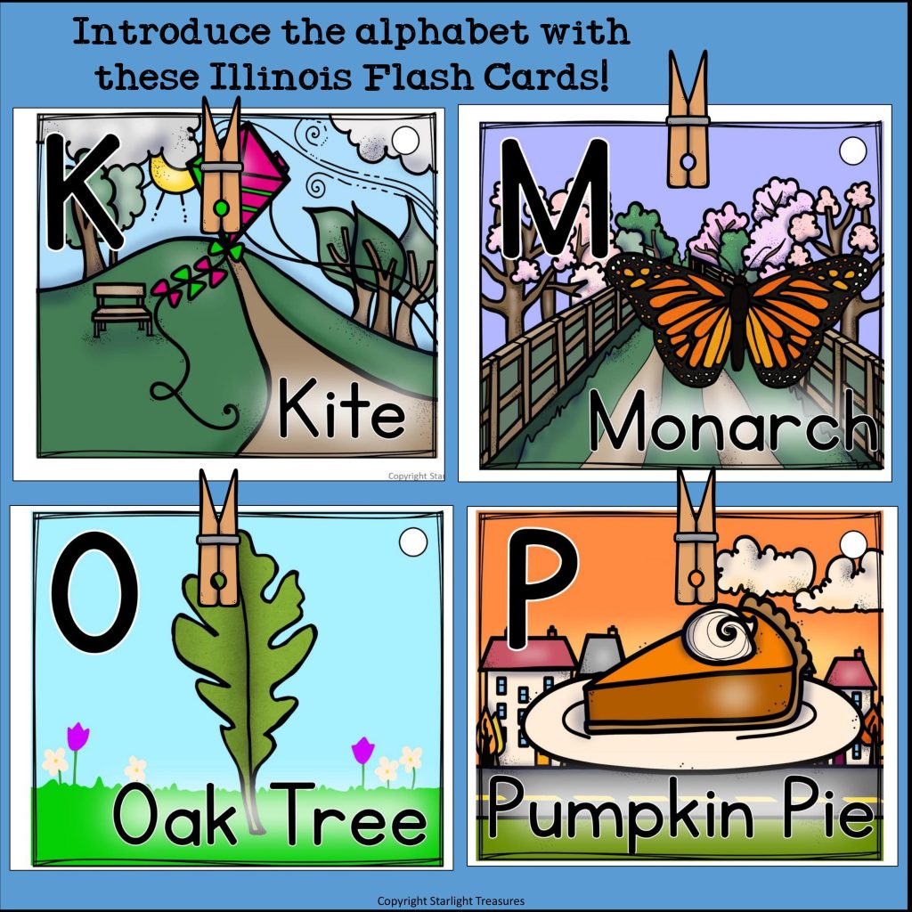 Alphabet Flash Cards for Early Readers - State of Illinois | Made By ...