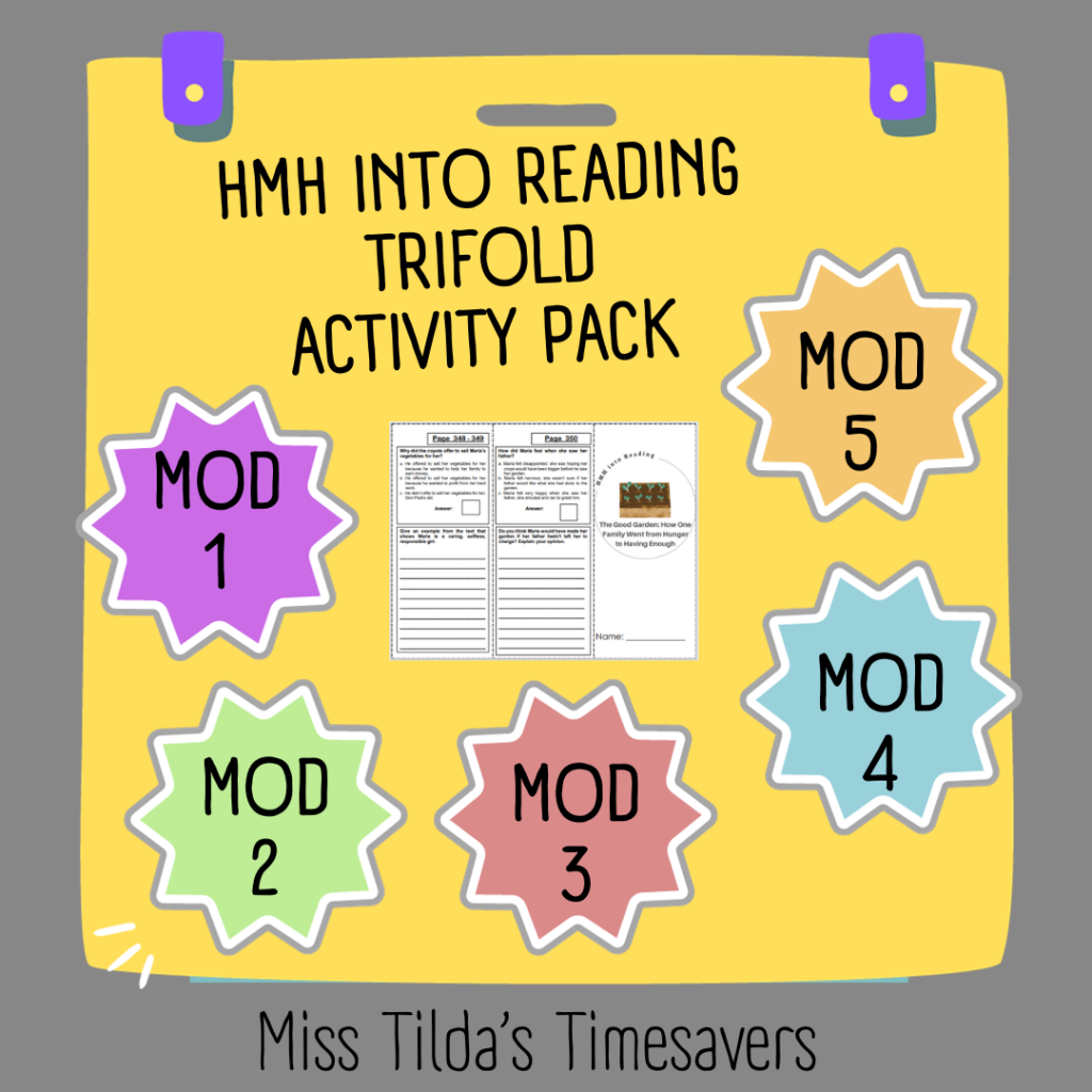 Grade 5 HMH Into Reading Activity Pack - ( - Made By Teachers