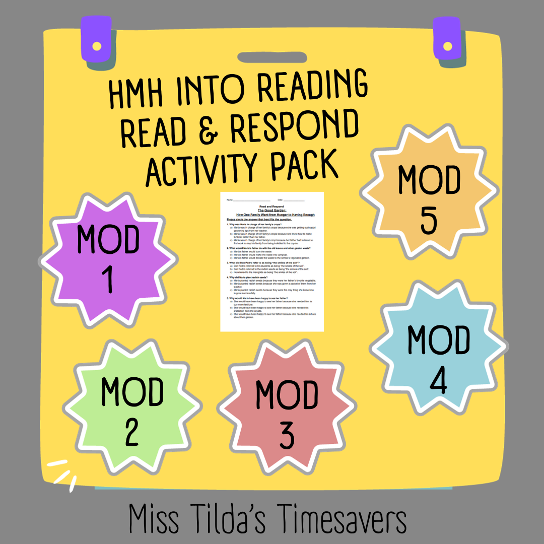 Grade 5 HMH Into Reading (Modules 1-5) - Read and Multiple Choice Questions