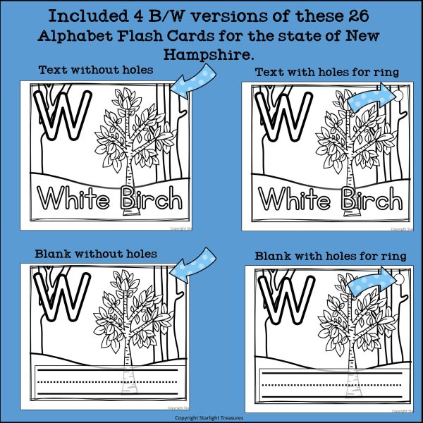 Alphabet Flash Cards for Early Readers - State of New Hampshire | Made ...