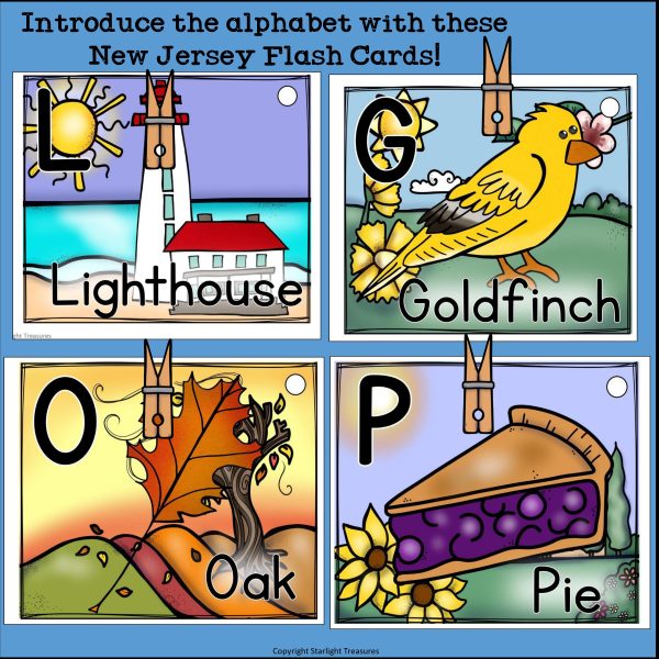 Alphabet Flash Cards for Early Readers - State of New Jersey | Made By ...