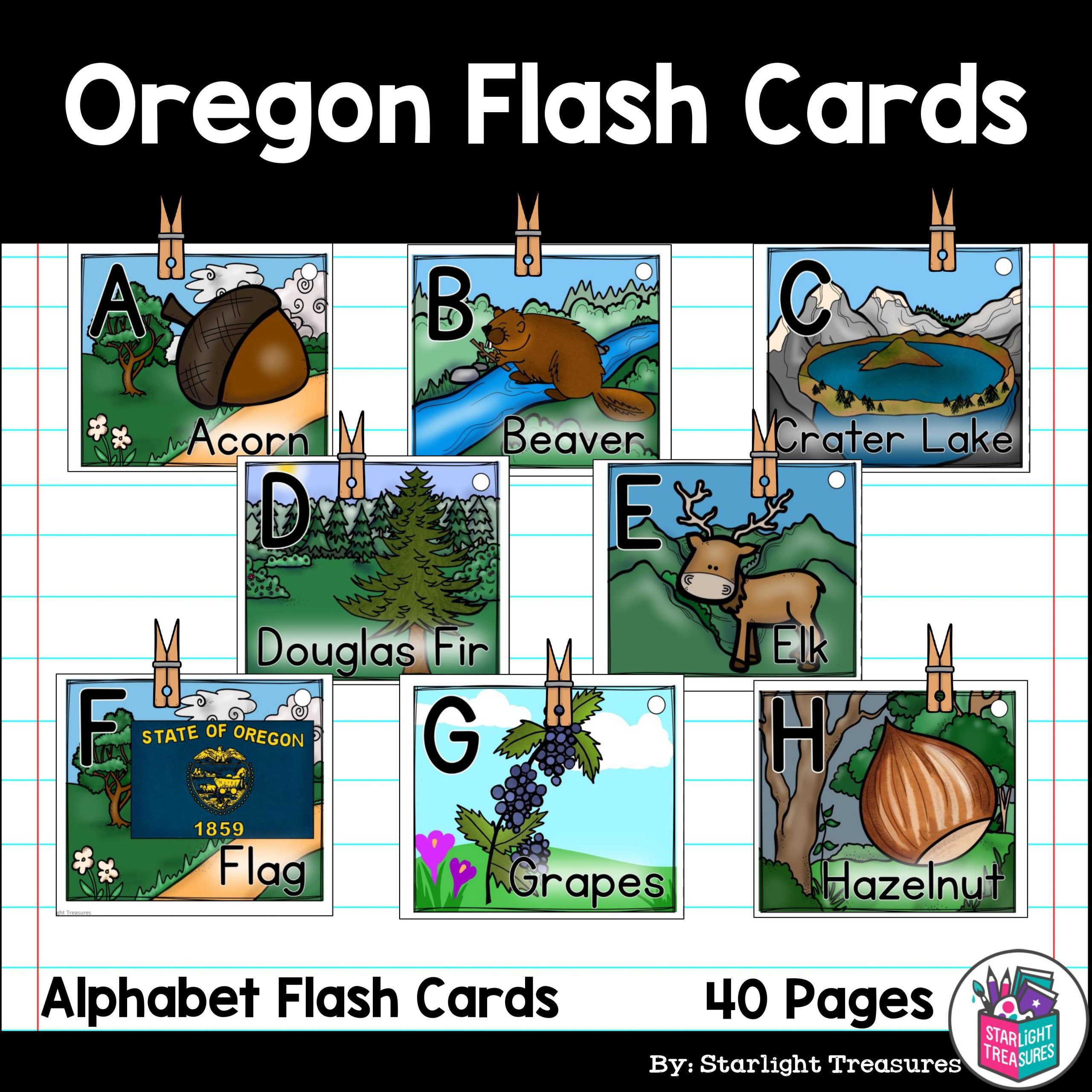 Alphabet Flash Cards for Early Readers - State of Oregon