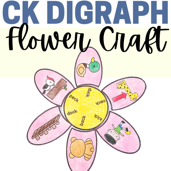 CK Digraph Family Flower Craft - Made By Teachers