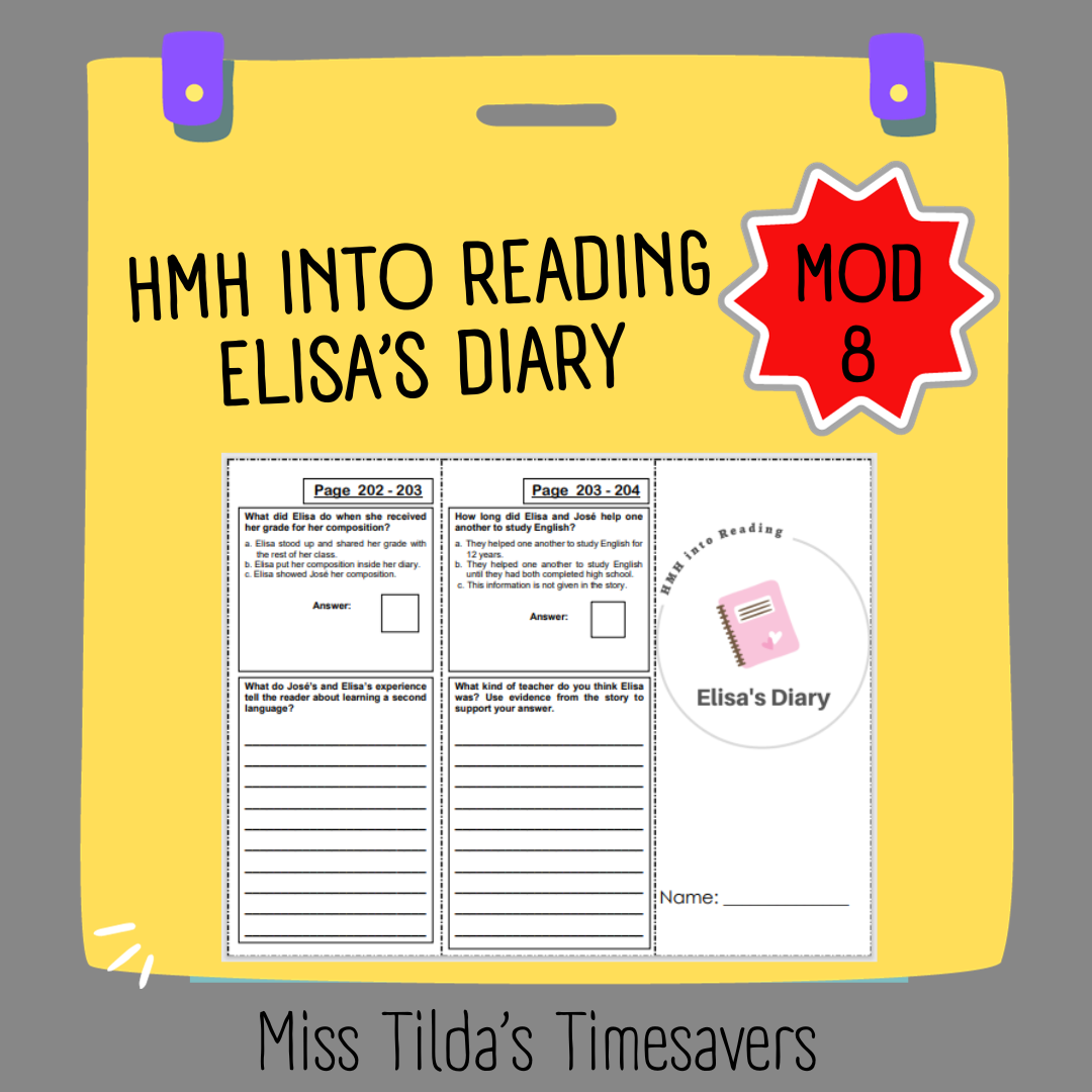 Elisa's Diary - Grade 5 HMH into Reading